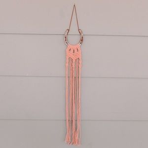 Handmade macrame horseshoe wall hanging decoration